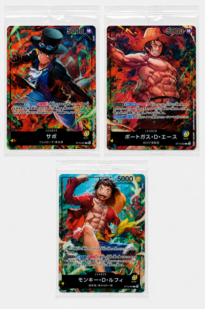 Set Luffy Ace Sabo One Piece Card Game Campaign 7-Eleven