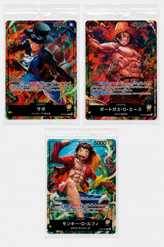 Set Luffy Ace Sabo One Piece Card Game Campaign 7-Eleven