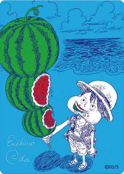 Prevente Luffy Pastèque - Natsucomi carte - Oda Stamp