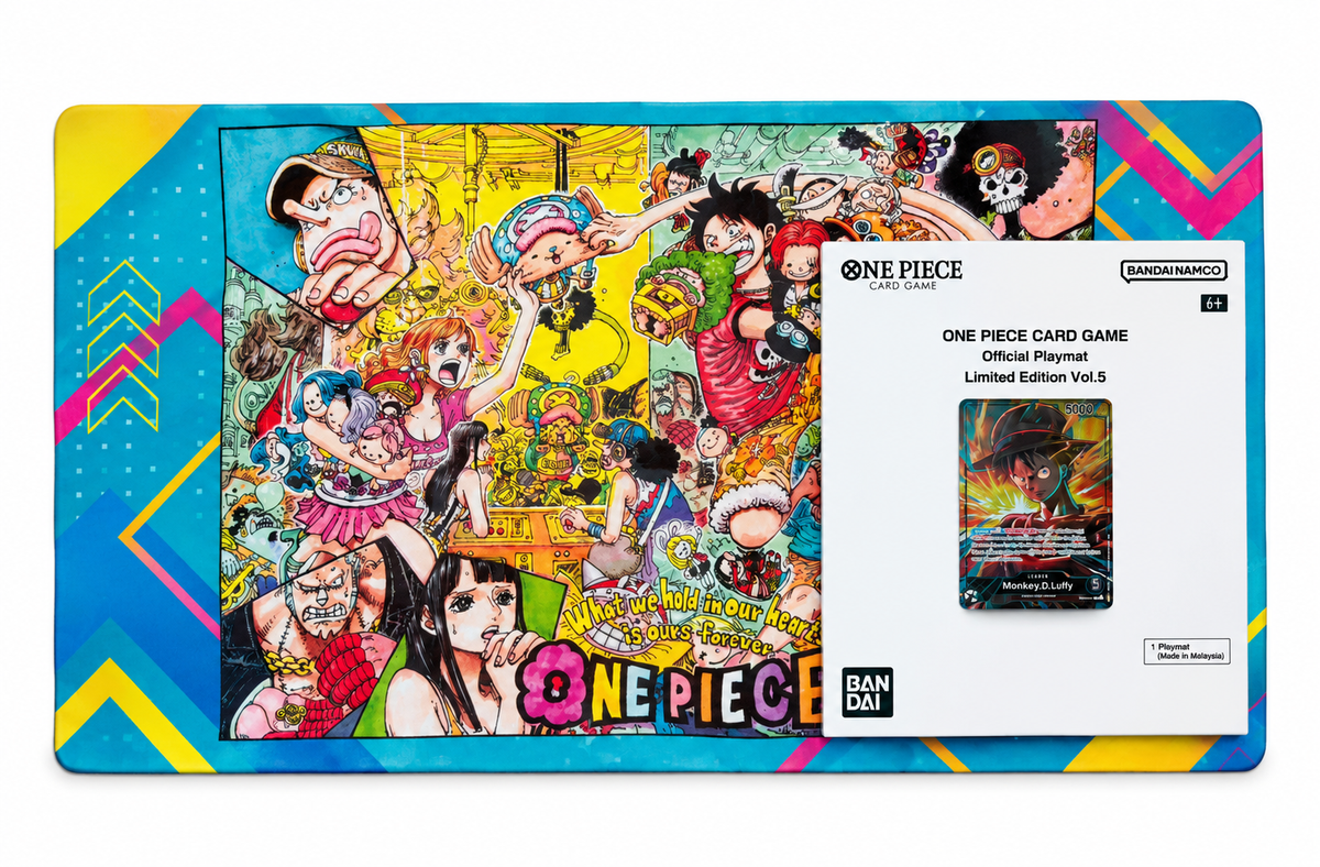 PREVENTE Bandai One Piece Card Game Playmat Vol.5 Monkey D. Luffy EB02-010 (Playmat & Leader)